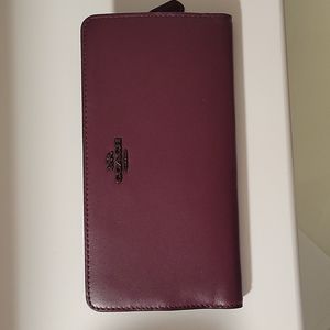 Coach Skinny Wallet Boysenberry